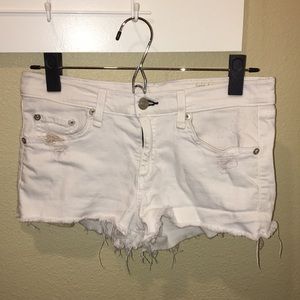 Rag & Bone White denim Shorts